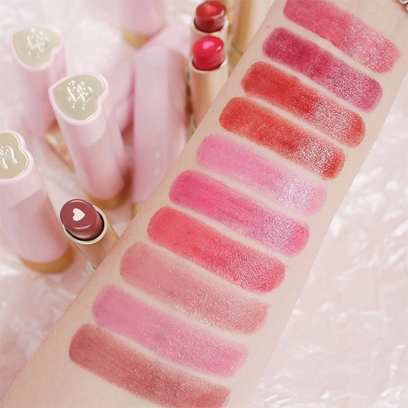 NEW Too Faced Too Femme Heart Core Lipstick Shade Sweet Romance - Picture 7 of 13